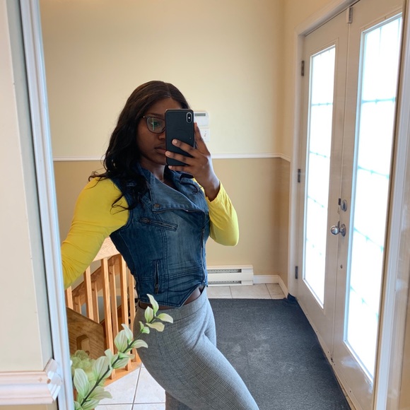 Jeans jacket sleeveless Apple bottom - Picture 13 of 16